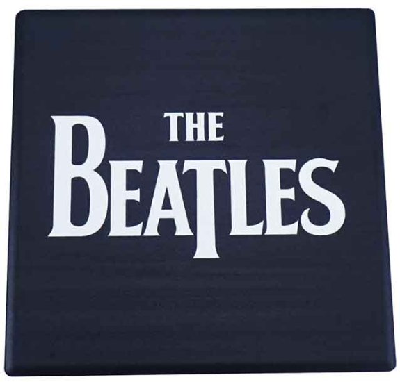 THE BEATLES LOGO CERAMIC COASTER - Click Image to Close