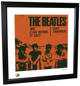 BEATLES WE CAN WORK IT OUT LITHOGRAPH - FRAMED