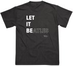 LET IT BEATLES IN BLACK & WHITE T-SHIRT