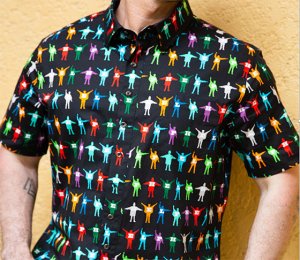 BEATLES HELP! S/S BUTTON DOWN SHIRT