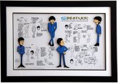 CARTOON BEATLES MODEL SHEETS