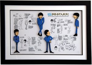 CARTOON BEATLES MODEL SHEETS