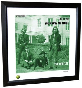 BEATLES LET IT BE LITHOGRAPH - FRAMED