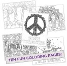 BEATLES COLORING PAGES - 10 PACK