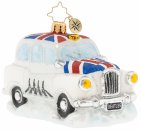 ABBEY ROAD CAB GLASS ORNAMENT - Last One