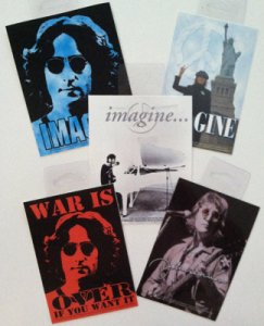 JOHN LENNON 3 STICKER SET