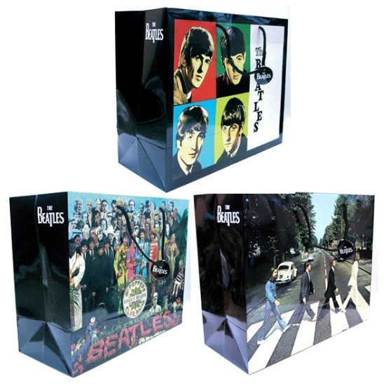 SET OF 3 LARGE BEATLES GIFT BAGS - Click Image to Close