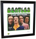 BEATLES GET BACK (VERSION 3) LITHOGRAPH - FRAMED