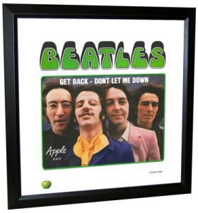 BEATLES GET BACK (VERSION 3) LITHOGRAPH - FRAMED