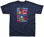 BEATLES SONG TITLES NAVY TEE