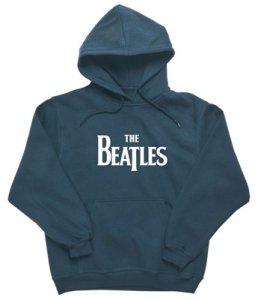 BEATLES LOGO DENIM BLUE HOODIE