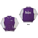 BEATLES UNISEX PURPLE/GREY VARSITY JACKET