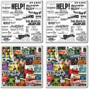 BEATLES SINGLES COLLECTION COASTERS SET OF 4 - Last One