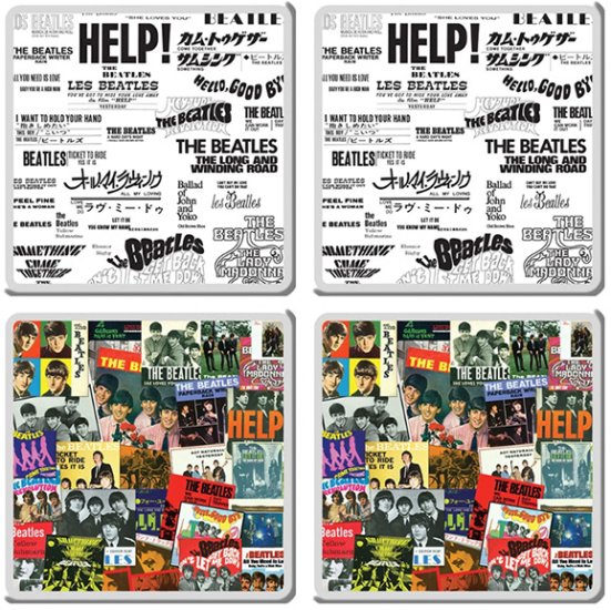 BEATLES SINGLES COLLECTION COASTERS SET OF 4 - Last One - Click Image to Close