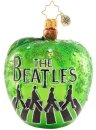 BEATLES ABBEY ROAD APPLE GLASS ORNAMENT