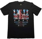 BEATLES ROOFTOP FLAG BLACK TEE