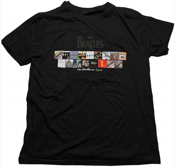 BEATLES ALBUMS ON APPLE (PUFF PRINT) - Click Image to Close