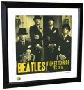 BEATLES TICKET TO RIDE LITHOGRAPH - FRAMED
