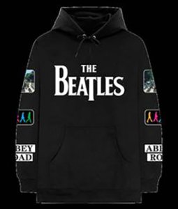 BEATLES LOGO HOODIE WITH PATCHES - Last Three