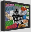 BEATLES 1964 TICKETS SHADOWBOX ART