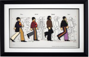 YELLOW SUBMARINE MODEL SHEETS HAND PAINTED CEL