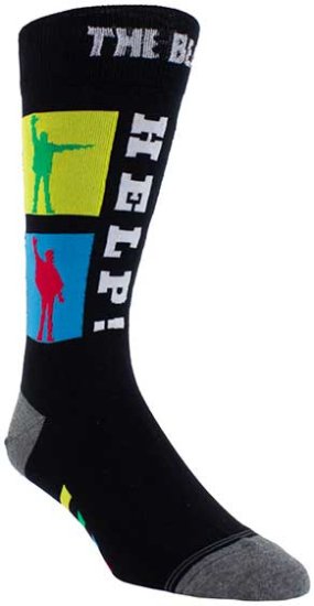 BEATLES HELP CREW BLACK SOCKS - Click Image to Close