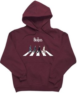 BEATLES ABBEY ROAD MAROON HOODIE - Last Two