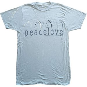 JOHN LENNON PEACE & LOVE LIGHT BLUE TEE