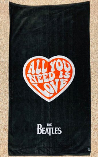 ALL YOU NEED IS LOVE 30" x 60" BEACH TOWEL - Click Image to Close