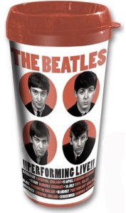 BEATLES PERFORMING LIVE 1962 16 oz. PLASTIC TRAVEL MUG