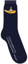 YELLOW SUBMARINE ON TOP - MEN'S BLACK SOCKS