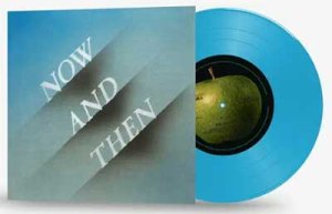 THE BEATLES NOW AND THEN - 7" SINGLE LIGHT BLUE VINYL