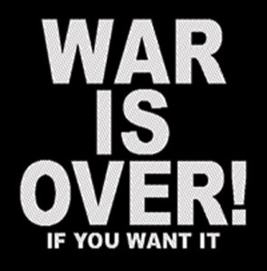 JOHN LENNON WAR IS OVER PATCH - Last One