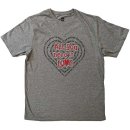 ALL YOU NEED IS LOVE GREY TEE