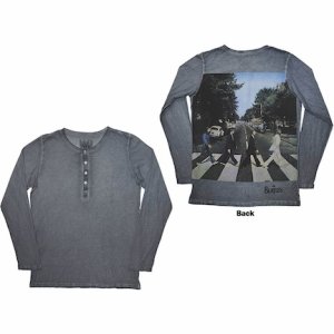 ABBEY ROAD STONE WASHED L/S TEE Large Only