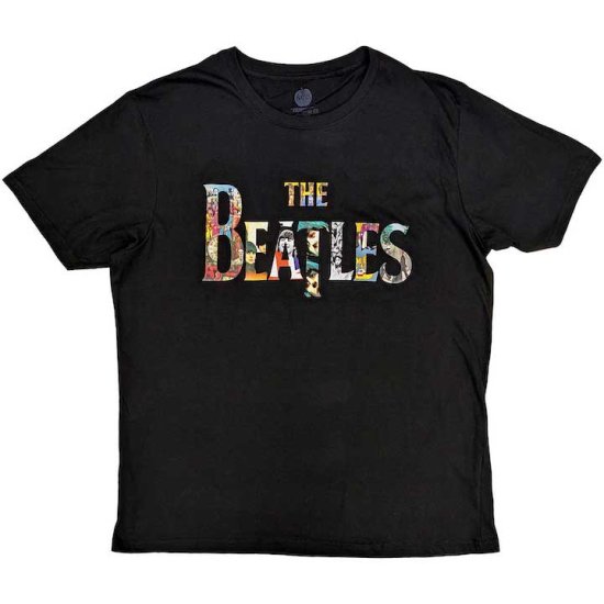 BEATLES ALBUM COVER IMAGES LOGO TEE - Click Image to Close