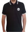 BEATLES BLACK UNISEX POLO WITH DRUM LOGO