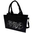 WHITE ALBUM FACES & APPLE LOGO COTTON TOTE BAG