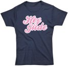 LADIES HEY JUDE NAVY FITTED TEE