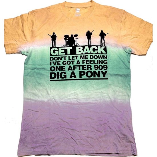 GET BACK GRADIENT COLOR TEE - Click Image to Close