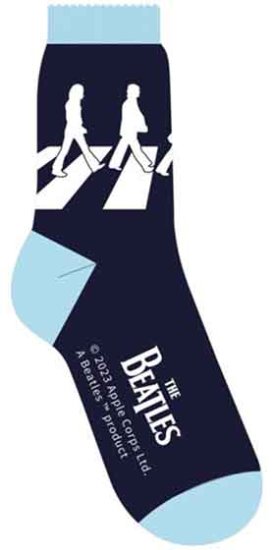 LADIES ABBEY ROAD SILHOUETTE NAVY SOCKS - Click Image to Close