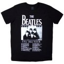 BEATLES '64 TOUR DATES BLACK TEE