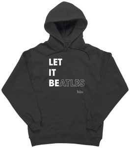 LET IT BEATLES IN BLACK & WHITE HOODIE - Last One
