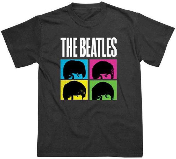 HARD DAY'S NIGHT FACES BLACK TEE - Click Image to Close