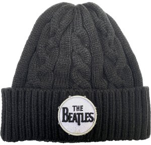 BEATLES DRUM LOGO CABLE KNIT BEANIE