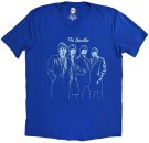 BEATLES OUTLINE IMAGE BLUE TEE