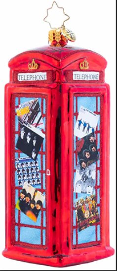 BEATLES PHONE BOOTH ORNAMENT - Click Image to Close