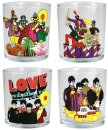 YELLOW SUBMARINE 10 OZ GLASSES - SET OF 4