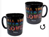 ALL YOU NEED IS LOVE 10 OZ. CERAMIC MUG BLACK