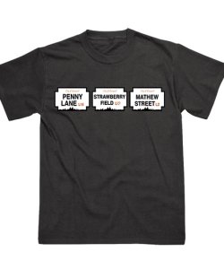 LIVERPOOL STREET SIGNS BLACK TEE